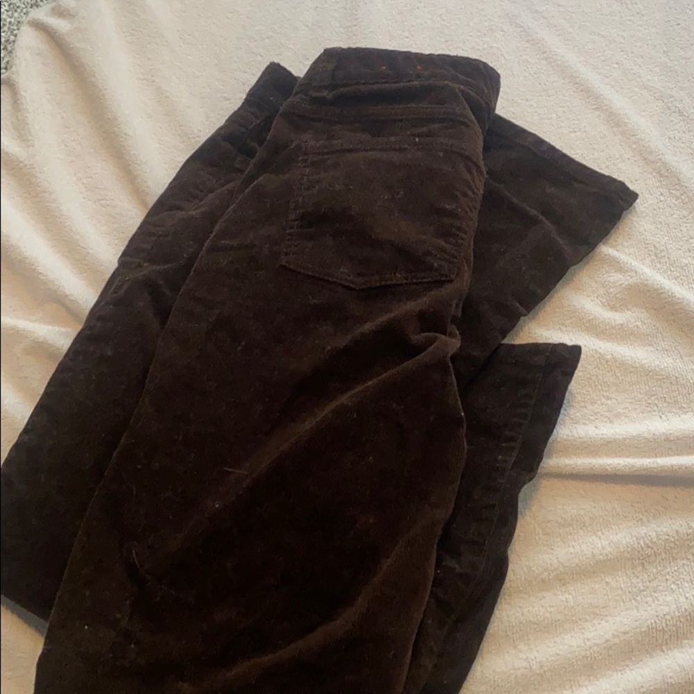 Corduroy brown pants straight leg